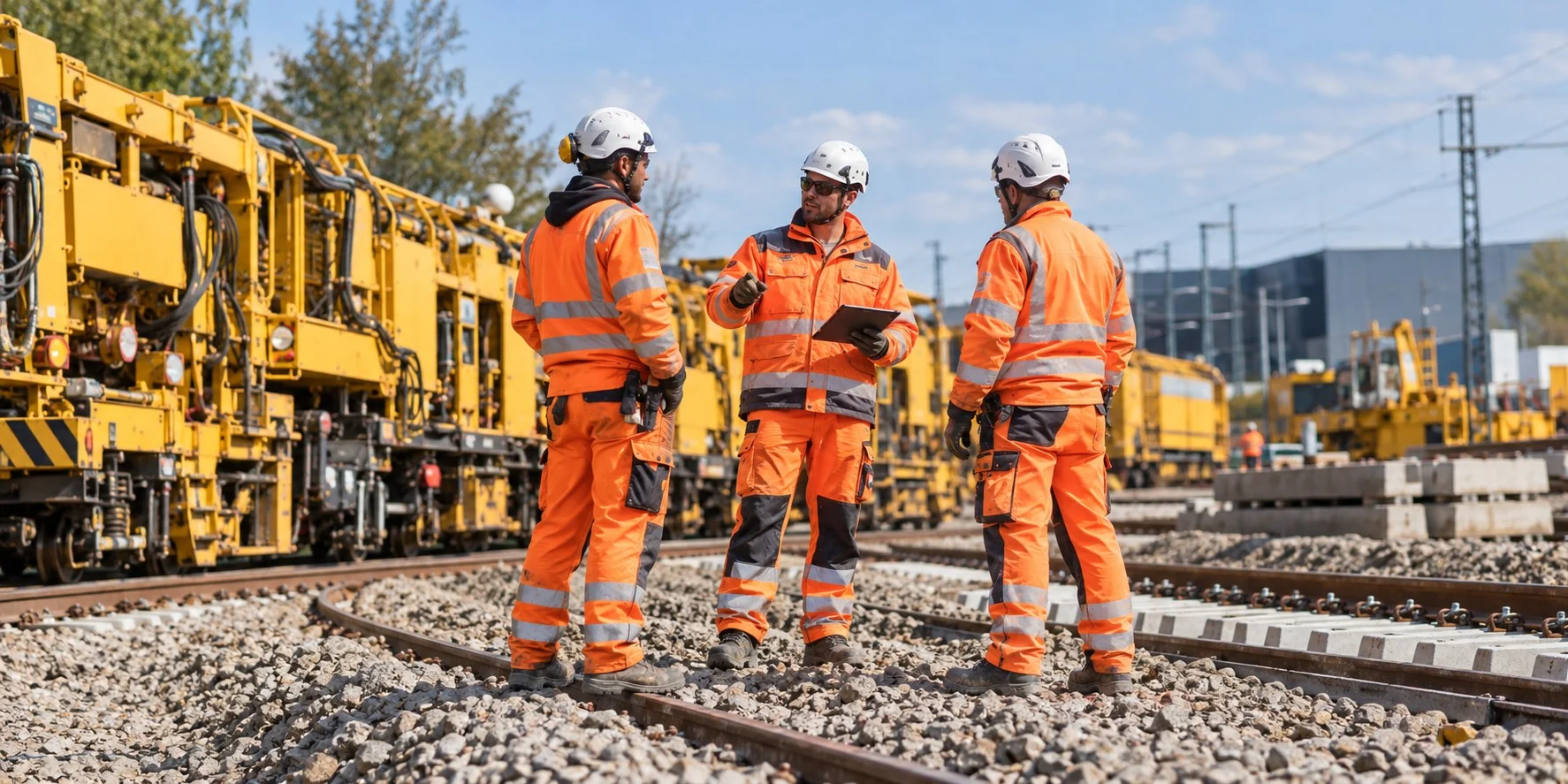 Personalmanagement für Bahnprojekte auf der Baustelle